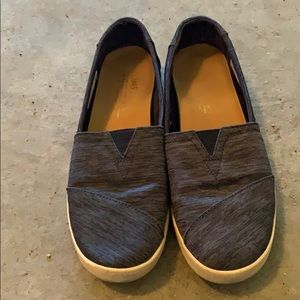 Blue Toms 7.5 Heather Blue